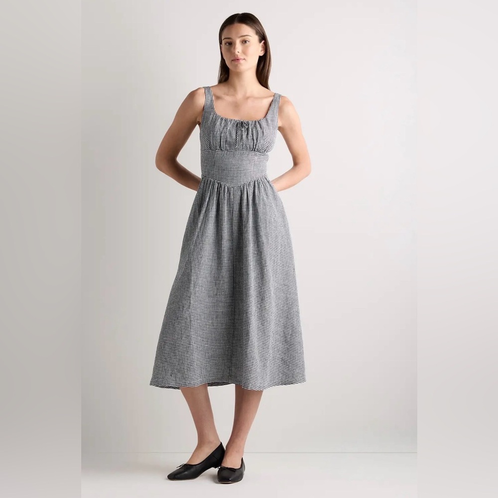 Quince 100% European Linen Corset Midi
Dress - Picture 4 of 8